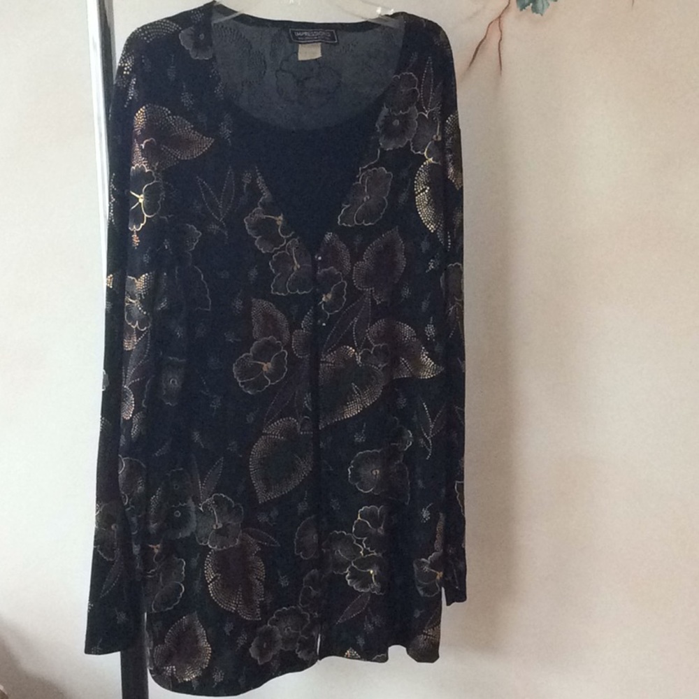 Millennium Edition sz L cardigan w/attached tank